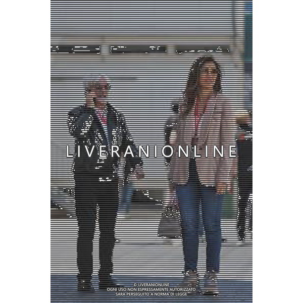 (L to R): Bernie Ecclestone (GBR) with his wife Fabiana Flosi (BRA). 27.04.2019. Formula 1 World Championship, Rd 4, Azerbaijan Grand Prix, Baku Street Circuit, Azerbaijan, Qualifying Day. AGENZIA ALDO LIVERANI SAS - ITALY ONLY EDITORIAL USE ONLY - Bernie Ecclestone (GBR) con la moglie Fabiana Flosi (BRA).