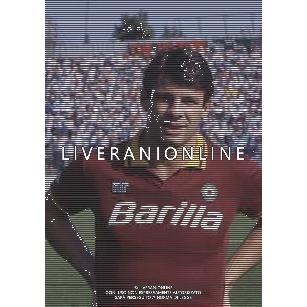 RETROSPETTIVA SEBASTIANO NELA CALCIATORE NELLA FOTO SEBASTIANO NELA CON LA MAGLIA DELLA ROMA CALCIO AG ALDO LIVERANI SAS