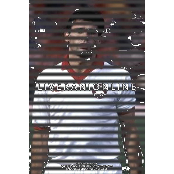 RETROSPETTIVA SEBASTIANO NELA CALCIATORE NELLA FOTO SEBASTIANO NELA CON LA MAGLIA DELLA ROMA CALCIO AG ALDO LIVERANI SAS