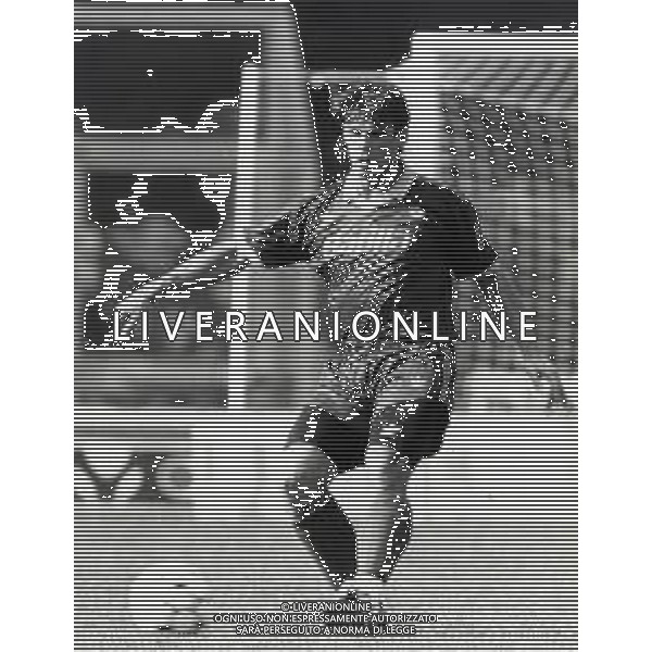 RETROSPETTIVA SEBASTIANO NELA CALCIATORE NELLA FOTO SEBASTIANO NELA CON LA MAGLIA DELLA ROMA CALCIO AG ALDO LIVERANI SAS