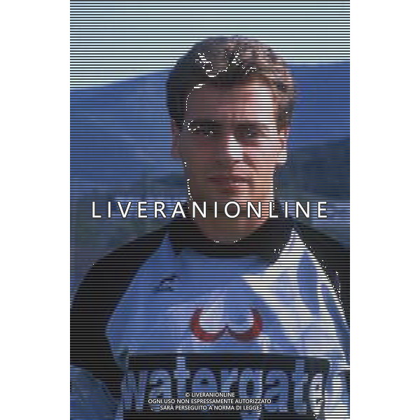 RETROSPETTIVA LUCA MARCHEGIANI CALCIATORE NELLA FOTO LUCA MARCHEGIANI CON LA MAGLIA DEL TORINO CALCIO NELL\'ANNO 1988-1989 AG ALDO LIVERANI SAS