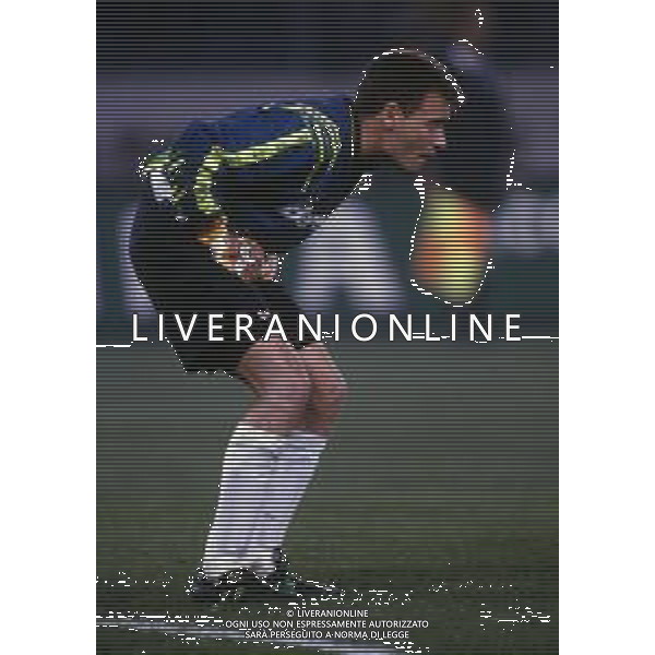 RETROSPETTIVA LUCA MARCHEGIANI CALCIATORE NELLA FOTO LUCA MARCHEGIANI CON LA MAGLIA DEL TORINO CALCIO NELL\'ANNO 1992-1993 AG ALDO LIVERANI SAS