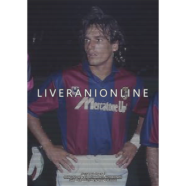 RETROSPETTIVA PIETRO MARIANI CALCIATORE NELLA FOTO PIETRO MARIANI CON LA MAGLIA DEL BOLOGNA CALCIO AG ALDO LIVERANI SAS
