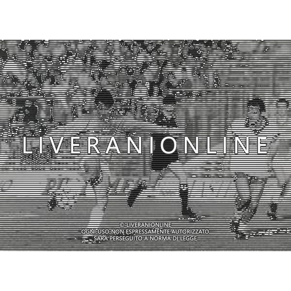 RETROSPETTIVA PIETRO MARIANI CALCIATORE NELLA FOTO PIETRO MARIANI CON LA MAGLIA DEL BRESCIA CALCIO AG ALDO LIVERANI SAS