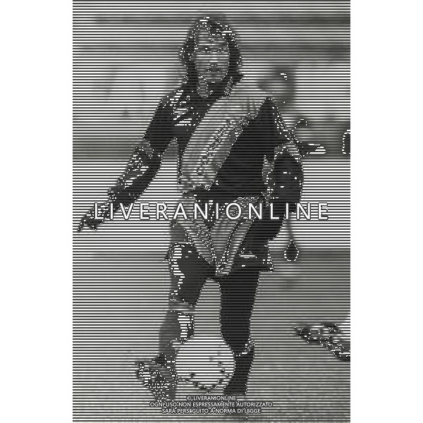 RETROSPETTIVA PIETRO MARIANI CALCIATORE NELLA FOTO PIETRO MARIANI CON LA MAGLIA DEL VENEZIA CALCIO AG ALDO LIVERANI SAS