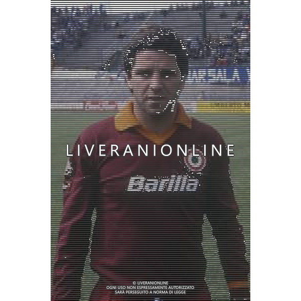 RETROSPETTIVA LUCIANO MARANGON CALCIATORE NELLAFOTO LUCIANO MARANGON CON LA MAGLIA DELLA ROMA CALCIO NELL\' ANNO 1982 AG ALDO LIVERANI SAS
