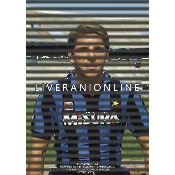 RETROSPETTIVA LUCIANO MARANGON CALCIATORE NELLAFOTO LUCIANO MARANGON CON LA MAGLIA DELL\'INTER 1985-1986 AG ALDO LIVERANI SAS