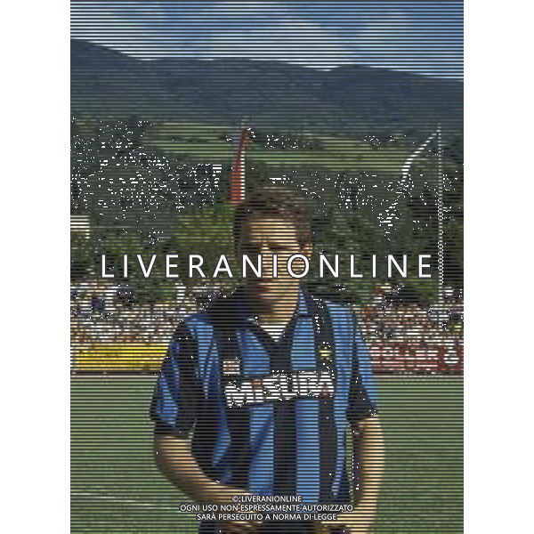 RETROSPETTIVA LUCIANO MARANGON CALCIATORE NELLAFOTO LUCIANO MARANGON CON LA MAGLIA DELL\'INTER 1985-1986 AG ALDO LIVERANI SAS