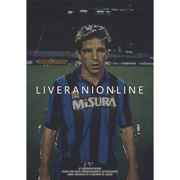RETROSPETTIVA LUCIANO MARANGON CALCIATORE NELLAFOTO LUCIANO MARANGON CON LA MAGLIA DELL\'INTER 1985-1986 AG ALDO LIVERANI SAS