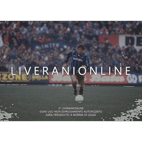 RETROSPETTIVA LUCIANO MARANGON CALCIATORE NELLAFOTO LUCIANO MARANGON CON LA MAGLIA DELL\'INTER 1985-1986 AG ALDO LIVERANI SAS