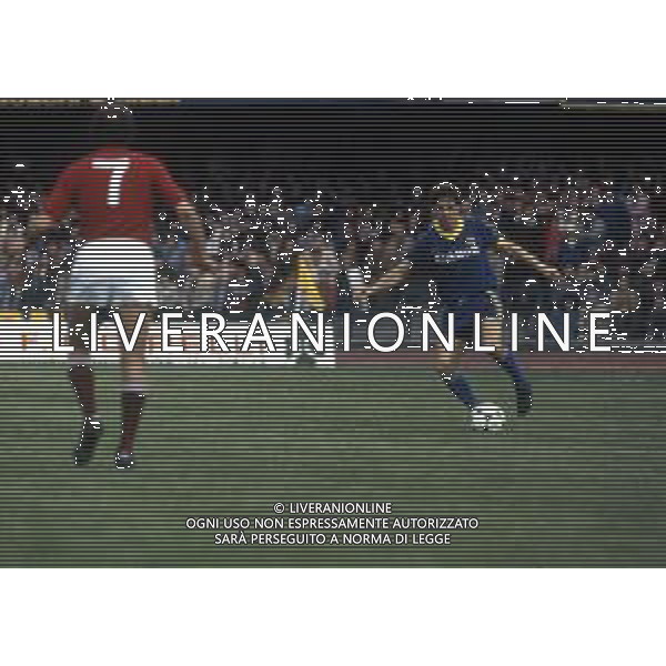 RETROSPETTIVA LUCIANO MARANGON CALCIATORE NELLAFOTO LUCIANO MARANGON CON LA MAGLIA DEL VERONA CALCIO AG ALDO LIVERANI SAS