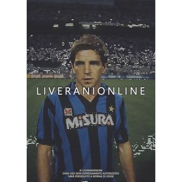 RETROSPETTIVA LUCIANO MARANGON CALCIATORE NELLAFOTO LUCIANO MARANGON CON LA MAGLIA DELL\'INTER 1985-1986 AG ALDO LIVERANI SAS