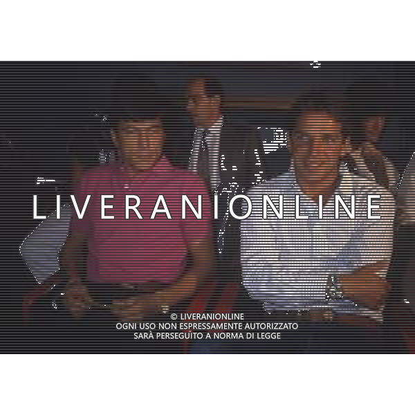 RETROSPETTIVA LUCIANO MARANGON CALCIATORE NELLAFOTO LUCIANO MARANGON CON DANIEL PASSARELLA NELL\'ANNO 1986 AG ALDO LIVERANI SAS