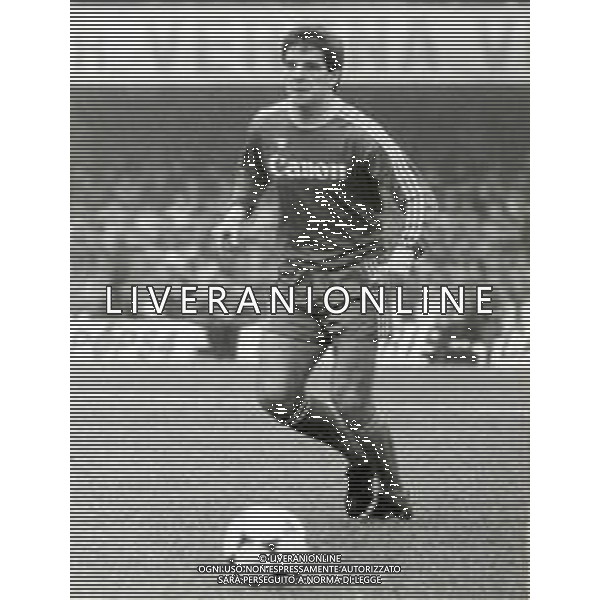RETROSPETTIVA LUCIANO MARANGON CALCIATORE NELLAFOTO LUCIANO MARANGON CON LA MAGLIA DEL VERONA CALCIO AG ALDO LIVERANI SAS