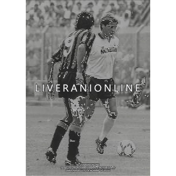 RETROSPETTIVA LUCIANO MARANGON CALCIATORE NELLAFOTO LUCIANO MARANGON CON LA MAGLIA DELL\'INTER 1985-1986 AG ALDO LIVERANI SAS