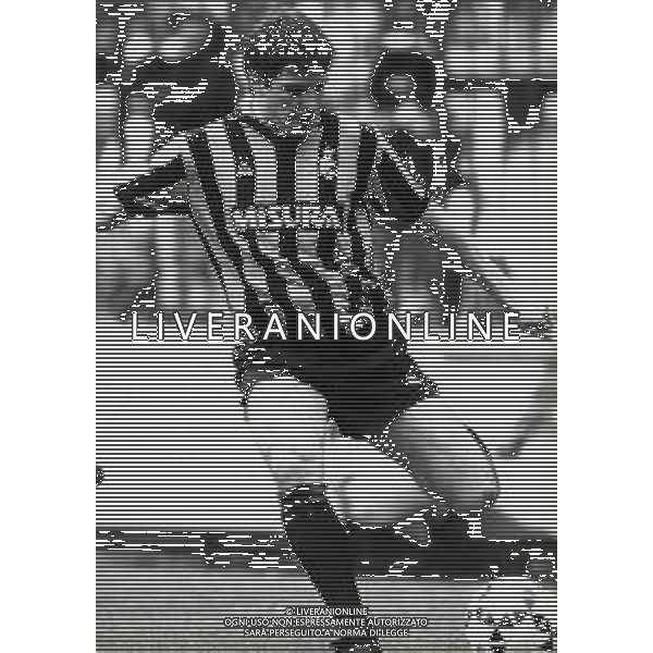 RETROSPETTIVA LUCIANO MARANGON CALCIATORE NELLAFOTO LUCIANO MARANGON CON LA MAGLIA DELL\'INTER 1985-1986 AG ALDO LIVERANI SAS