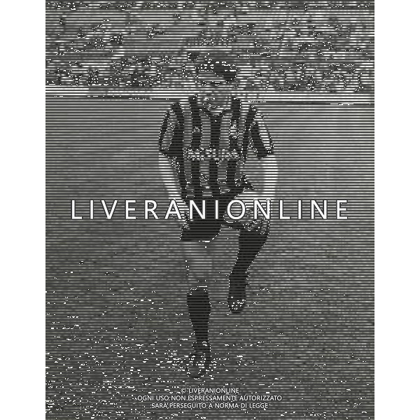 RETROSPETTIVA LUCIANO MARANGON CALCIATORE NELLAFOTO LUCIANO MARANGON CON LA MAGLIA DELL\'INTER 1985-1986 AG ALDO LIVERANI SAS