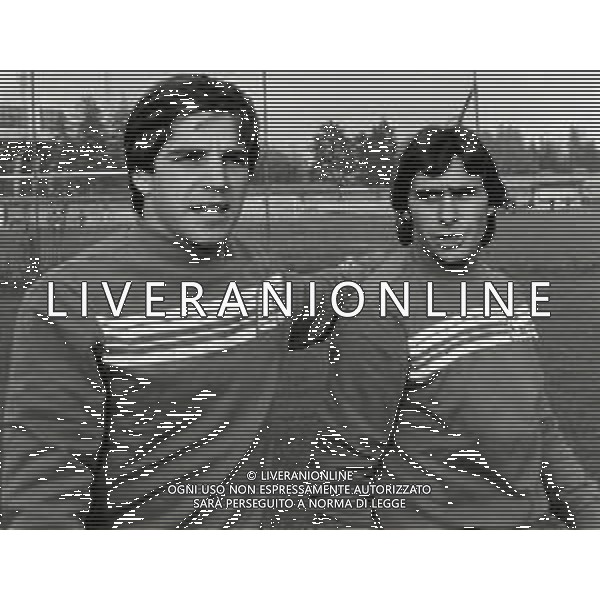 RETROSPETTIVA LUCIANO MARANGON CALCIATORE NELLAFOTO LUCIANO MARANGON E BRUNO CONTI AG ALDO LIVERANI SAS