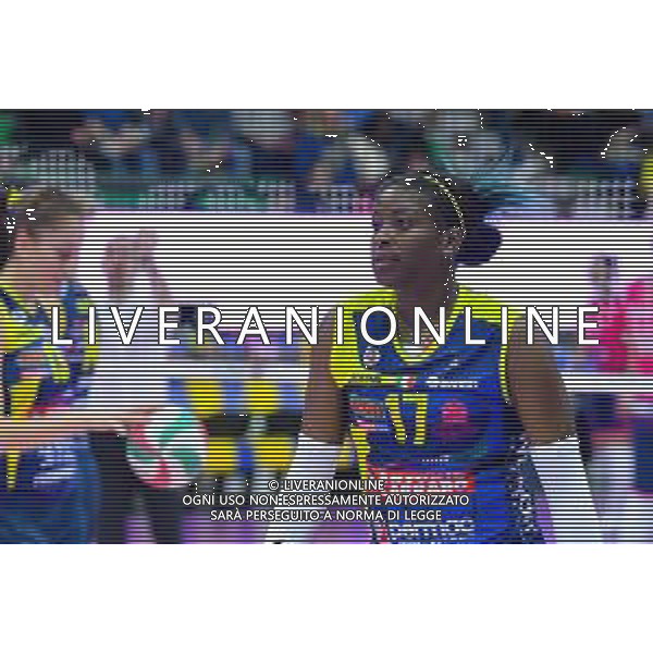 Campionato di Volley Serie A1 Femminile 2019/2020 Treviso, Italia 01/01/2020 Italian Volleyball Serie A1 Women season 2019/20 Nella foto: Miriam Sylla (Conegliano) ©Flavio Pavanello - Alessio Marini / AGENZIA ALDO LIVERANI SAS