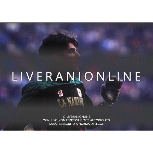 RETROSPETTIVA GIANMATTEO MAREGGINI CALCIATORE NELLA FOTO GIANMATTEO MAREGGINI CON LA MAGLIA DELLA FIORENTINA CALCIO AG ALDO LIVERANI SAS