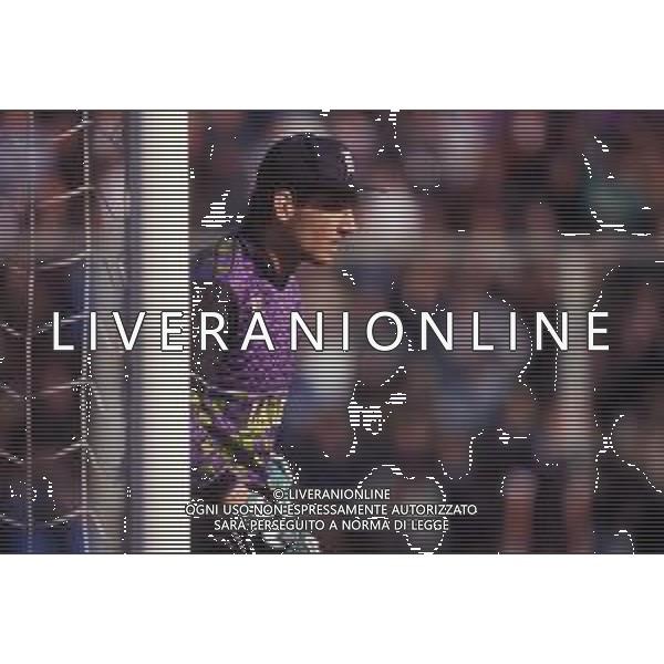RETROSPETTIVA GIANMATTEO MAREGGINI CALCIATORE NELLA FOTO GIANMATTEO MAREGGINI CON LA MAGLIA DELLA FIORENTINA CALCIO AG ALDO LIVERANI SAS