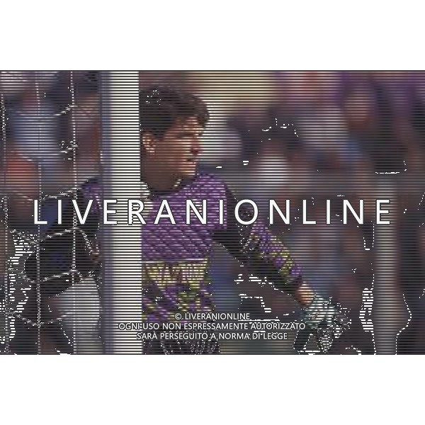 RETROSPETTIVA GIANMATTEO MAREGGINI CALCIATORE NELLA FOTO GIANMATTEO MAREGGINI CON LA MAGLIA DELLA FIORENTINA CALCIO AG ALDO LIVERANI SAS
