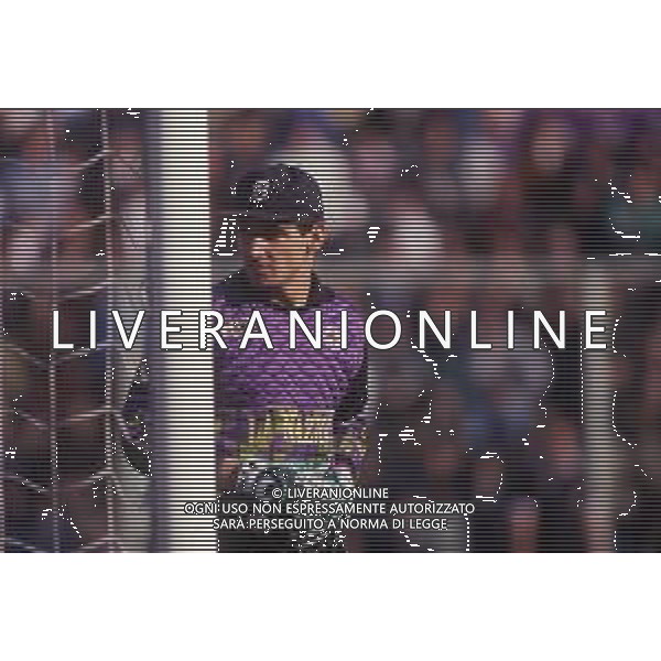 RETROSPETTIVA GIANMATTEO MAREGGINI CALCIATORE NELLA FOTO GIANMATTEO MAREGGINI CON LA MAGLIA DELLA FIORENTINA CALCIO AG ALDO LIVERANI SAS