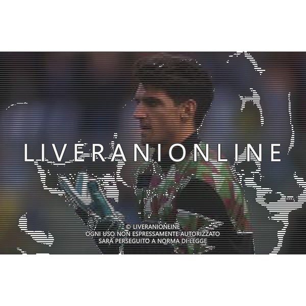RETROSPETTIVA GIANMATTEO MAREGGINI CALCIATORE NELLA FOTO GIANMATTEO MAREGGINI CON LA MAGLIA DELLA FIORENTINA CALCIO AG ALDO LIVERANI SAS