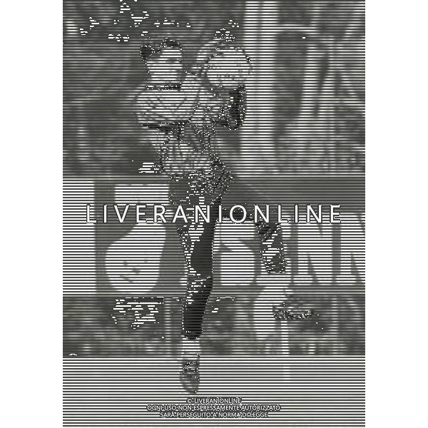 RETROSPETTIVA GIANMATTEO MAREGGINI CALCIATORE NELLA FOTO GIANMATTEO MAREGGINI CON LA MAGLIA DELLA FIORENTINA CALCIO AG ALDO LIVERANI SAS