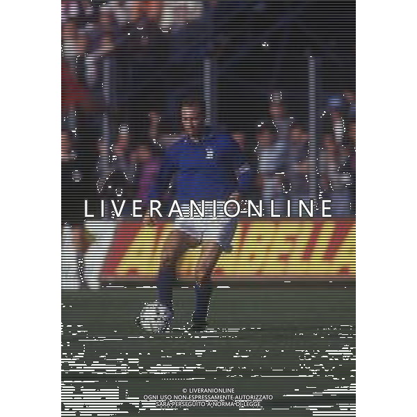 RETROSPETTIVA MARCOLIN DARIO CALCIATORE NELLA FOTO DARIO MARCOLIN CON LA MAGLIA DELLA NAZIONALE ITALIANA AG ALDO LIVERANI SAS