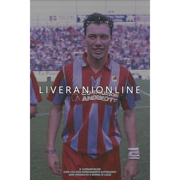 RETROSPETTIVA MARCOLIN DARIO CALCIATORE NELLA FOTO DARIO MARCOLIN CON LA MAGLIA DELLA CREMONESE CALCIO AG ALDO LIVERANI SAS
