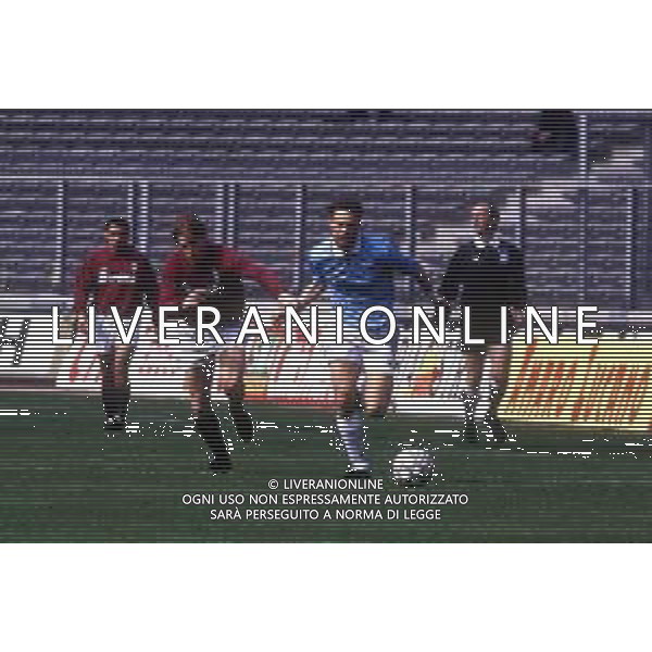 RETROSPETTIVA MARCOLIN DARIO CALCIATORE NELLA FOTO DARIO MARCOLIN CON LA MAGLIA DELLA LAZIO CALCIO AG ALDO LIVERANI SAS