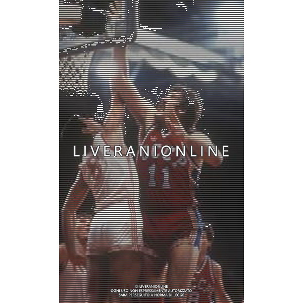RETROSPETTIVA VLADIMIR TKACHENKO BASKET NELLA FOTO VLADIMIR TKACHENKO CONLA MAGLIA DELLA NAZIONALE DELLA RUSSIA AG ALDO LIVERANI SAS