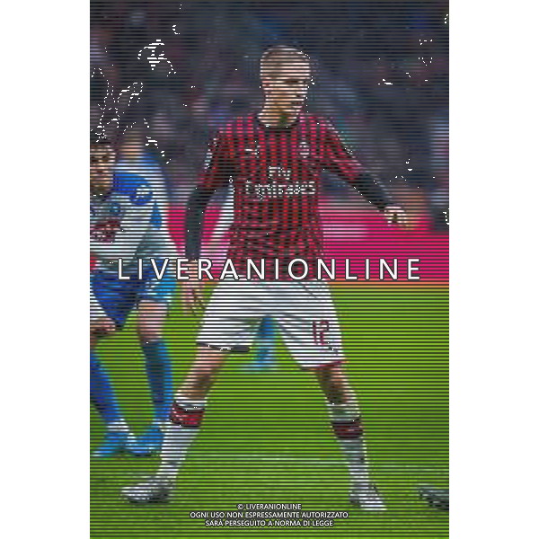 Andrea Conti of AC Milan during italian soccer Serie A season 2019/20 of AC Milan - Photo credit Fabrizio Carabelli /LMEDIA/ AGENZIA ALDO LIVERANI SAS