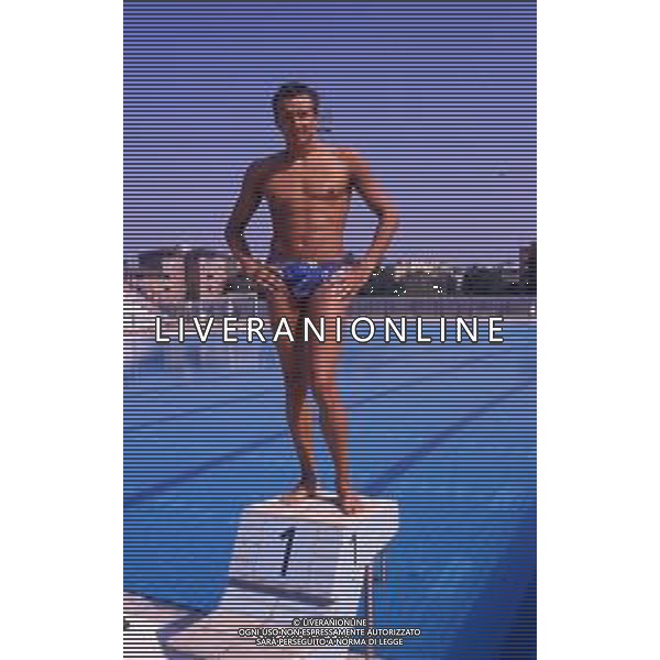 RETROSPETTIVA GIORGIO LAMBERTI NUOTO NELLA FOTO GIORGIO LAMBERTI AG ALDO LIVERANI SAS