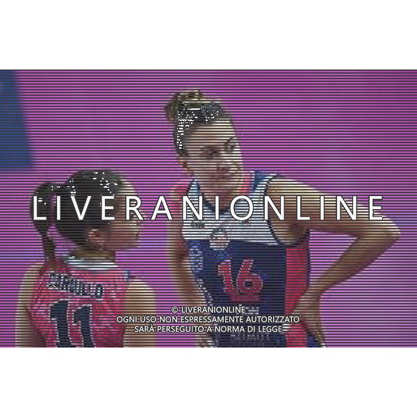 Campionato di Volley Serie A1 Femminile 2019/2020 Firenze, Italia 01/01/2020 Italian Volleyball Serie A1 Women season 2019/20 Nella foto: Lucia Bosetti (Savino Del Bene Scandicci) e Paola Cardullo (Savino Del Bene Scandicci) ©Lisa Guglielmi - Alessio Marini / AGENZIA ALDO LIVERANI SAS