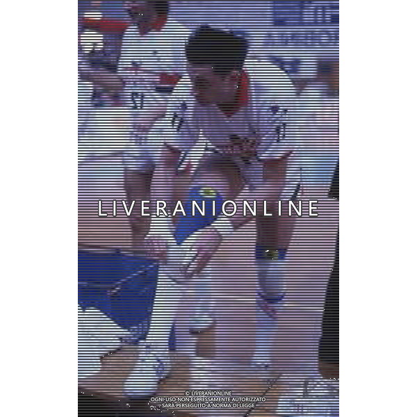 RETROSPETTIVA ANDREA LUCCHETTA VOLLEY NELLA FOTO ANDREA LUCCHETTA NELL\'ANNO 1990-1991 AG ALDO LIVERANI SAS