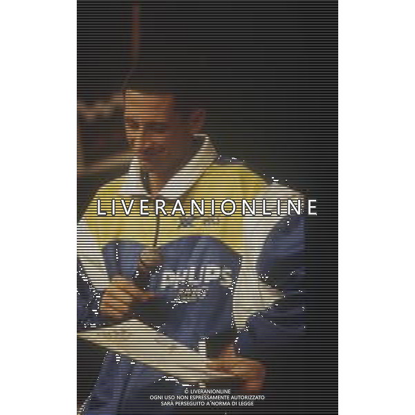 RETROSPETTIVA ANDREA LUCCHETTA VOLLEY NELLA FOTO ANDREA LUCCHETTA NELL\'ANNO 1989-1990 AG ALDO LIVERANI SAS