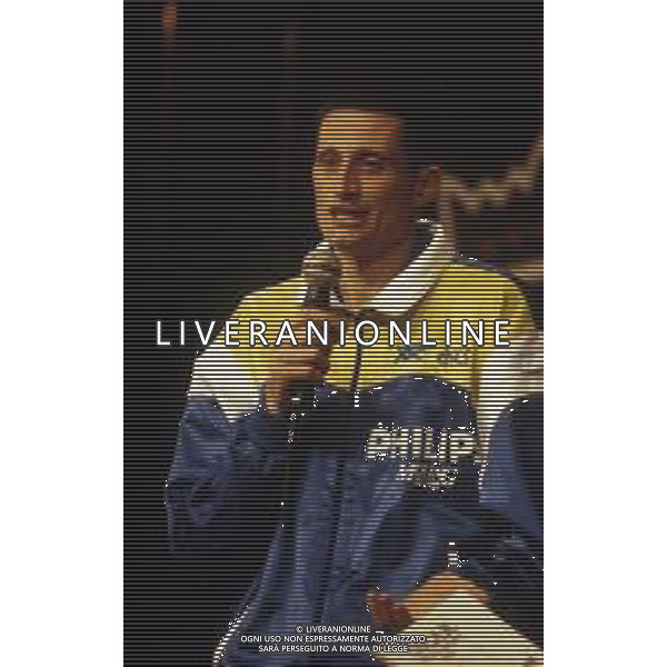 RETROSPETTIVA ANDREA LUCCHETTA VOLLEY NELLA FOTO ANDREA LUCCHETTA NELL\'ANNO 1989-1990 AG ALDO LIVERANI SAS