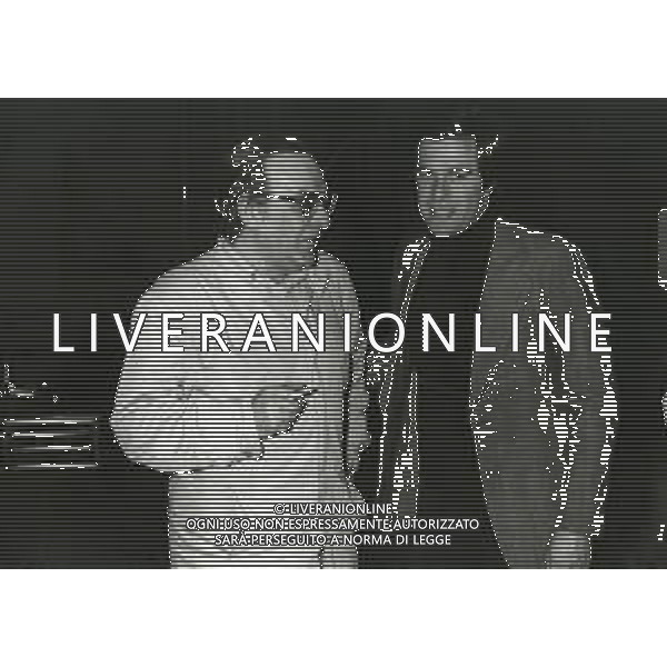 RETROSPETTIVA PAOLO CASAROLI EX RAPINATORE NELLA FOTO PAOLO CASAROLI CON GIOVANNI MINOLI EX RAPINATORE HA PARTECIPATO ALLA TRASMISSIONE MIXER CONDOTTA DA GIOVANNI MINOLI AG ALDO LIVERANI SAS