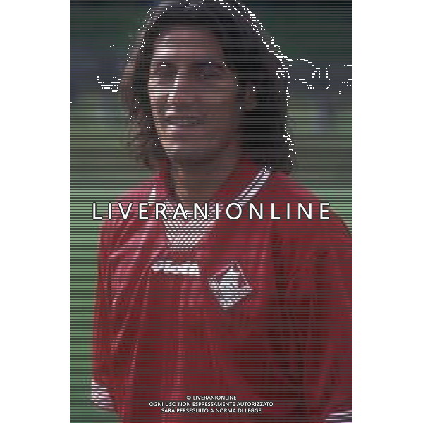 RETROSPETTIVA FABIAN VALTOLINA CALCIATORE NELLA FOTO FABIAN VALTOLINA CON LA MAGLIA DEL PIACENZA CALCIO AG ALDO LIVERANI SAS