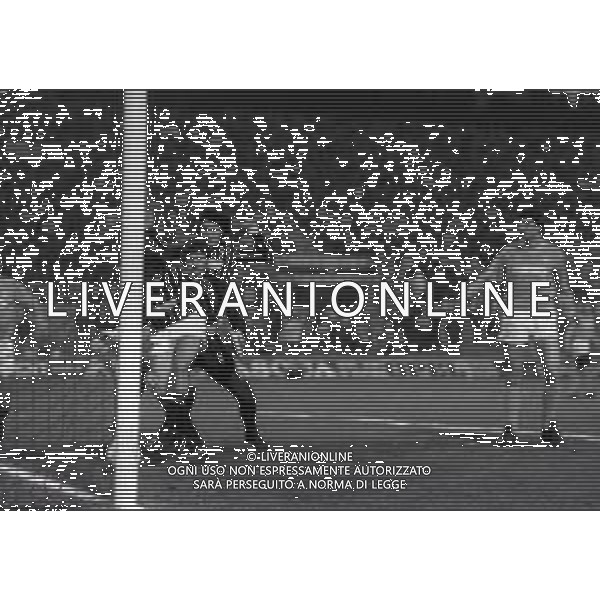 13-02-1985 MILANO ANDATA OTTAVI DI FINALE DI COPPA ITALIA MILAN NAPOLI 2-1 NELLA FOTO GOAL PIETRO PAOLO VIRDIS AG ALDO LIVERANI SAS