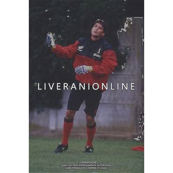 RETROSPETTIVA IELPO MARIO CALCIATORE NELLA FOTO IELPO MARIO IN ALLENAMENTO A MILANELLO CON IL MILAN AG ALDO LIVERANI SAS