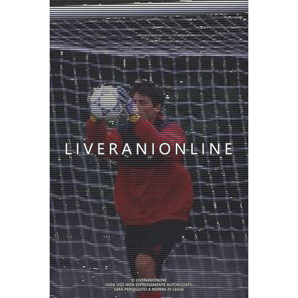 RETROSPETTIVA IELPO MARIO CALCIATORE NELLA FOTO IELPO MARIO IN ALLENAMENTO A MILANELLO CON IL MILAN AG ALDO LIVERANI SAS