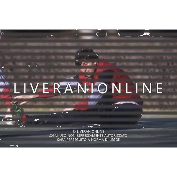RETROSPETTIVA IELPO MARIO CALCIATORE NELLA FOTO IELPO MARIO IN ALLENAMENTO A MILANELLO CON IL MILAN AG ALDO LIVERANI SAS