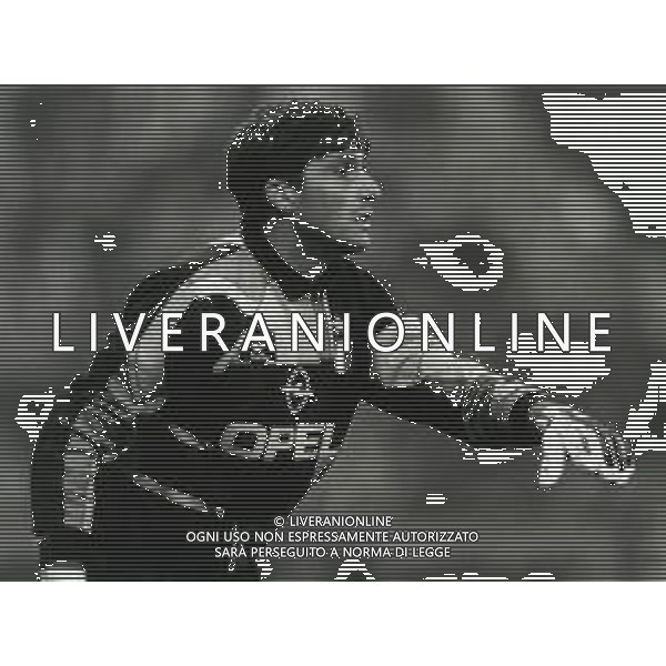 RETROSPETTIVA IELPO MARIO CALCIATORE NELLA FOTO IELPO MARIO CON LA MAGLIA DEL MILAN AG ALDO LIVERANI SAS