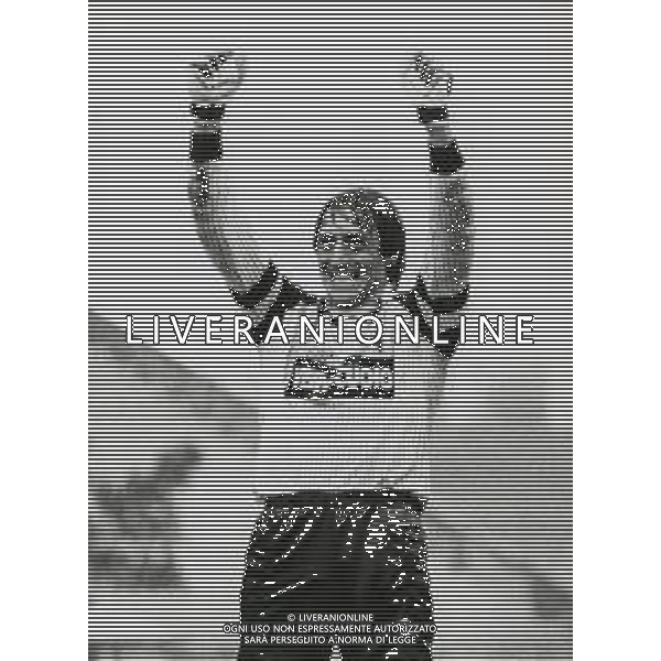 RETROSPETTIVA MANNINI ALESSANDRO CALCIATORE NELLA FOTO ALESSANDRO MANNINI CON LA MAGLIA DEL PISA CALCIO AG ALDO LIVERANI SAS