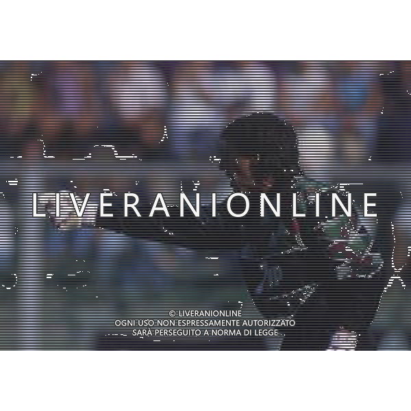 RETROSPETTIVA MANNINI ALESSANDRO CALCIATORE NELLA FOTO ALESSANDRO MANNINI CON LA MAGLIA DELLA FIORENTINA AG ALDO LIVERANI SAS