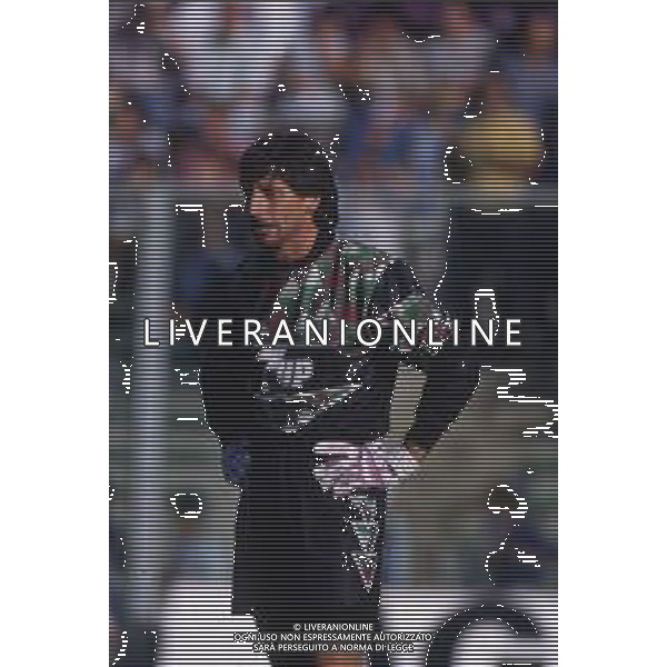 RETROSPETTIVA MANNINI ALESSANDRO CALCIATORE NELLA FOTO ALESSANDRO MANNINI CON LA MAGLIA DELLA FIORENTINA AG ALDO LIVERANI SAS