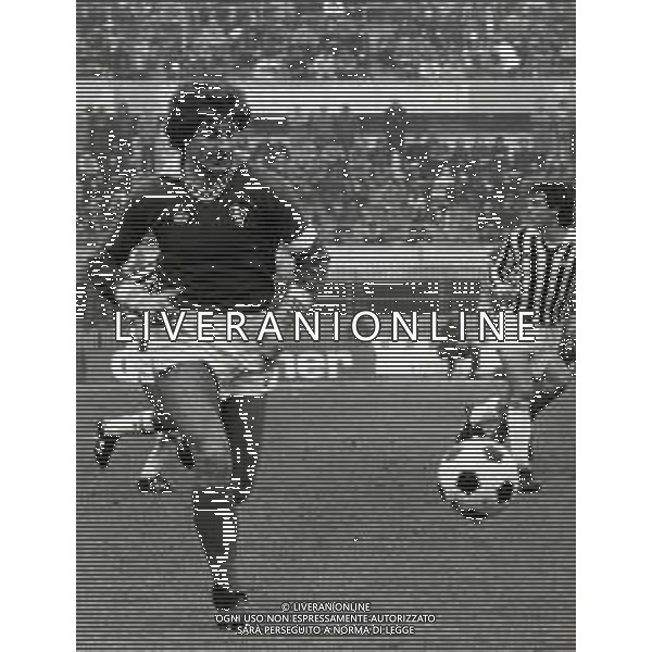 RETROSPETTIVA IACHINI PASQUALE CALCIATORE NELLA FOTO IACHINI PASQUALE CON LA MAGLIA DEL BRESCIA CALCIO AG ALDOL IVERANI SAS